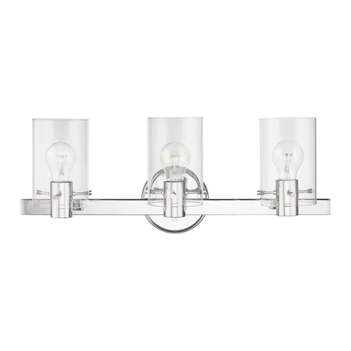 Livex Lighting 17233-05 Three Light Vanity Sconce, Polished Chrome