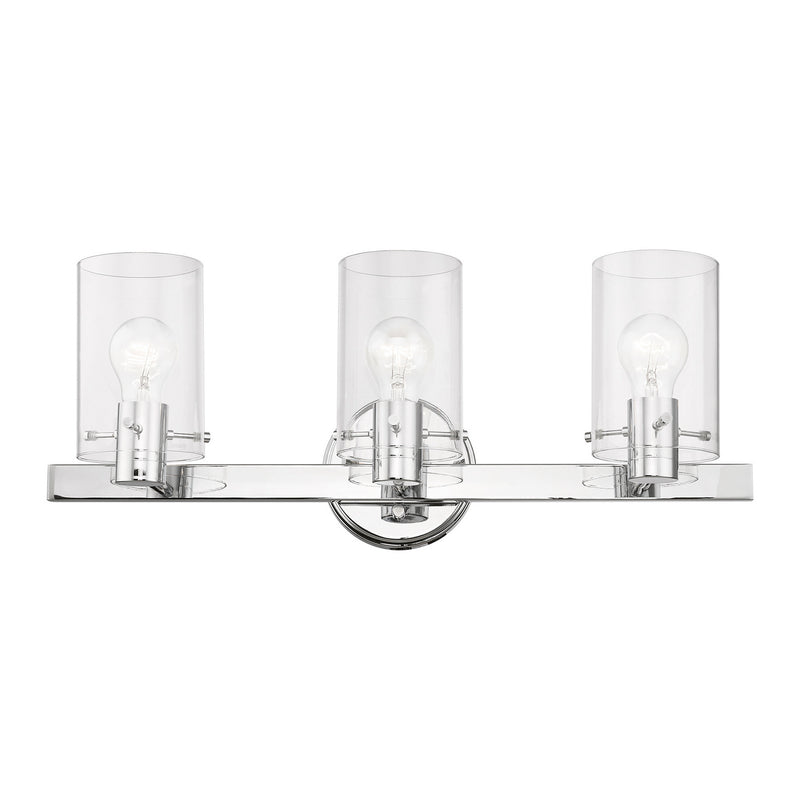 Livex Lighting 17233-05 Three Light Vanity Sconce, Polished Chrome