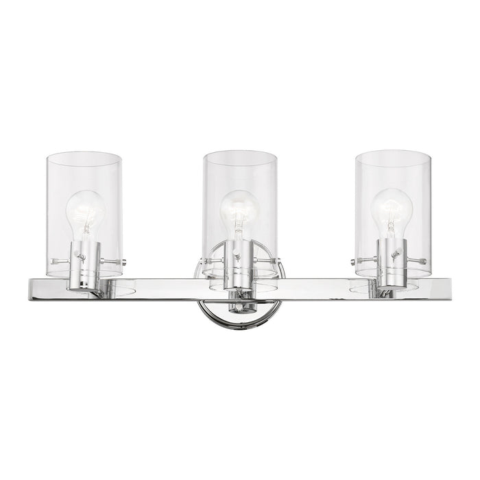 Livex Lighting 17233-05 Three Light Vanity Sconce, Polished Chrome