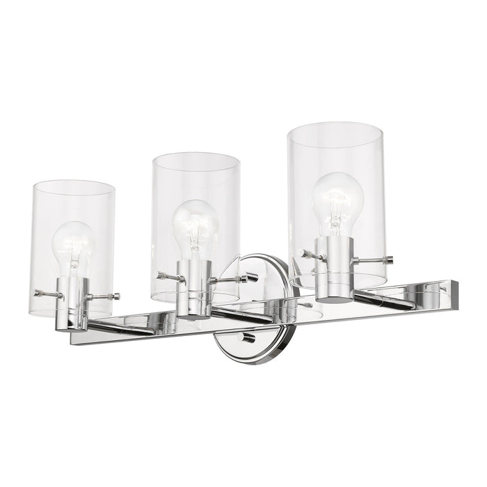 Livex Lighting 17233-05 Three Light Vanity Sconce, Polished Chrome