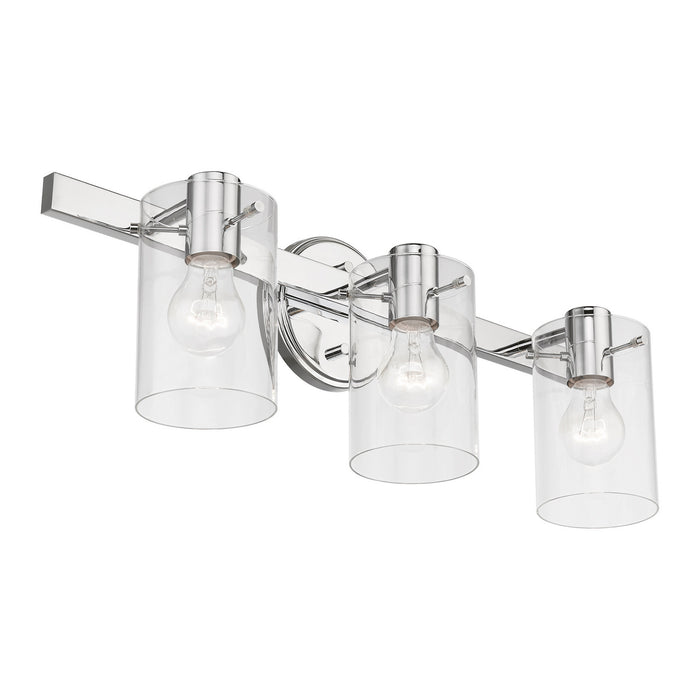 Livex Lighting 17233-05 Three Light Vanity Sconce, Polished Chrome