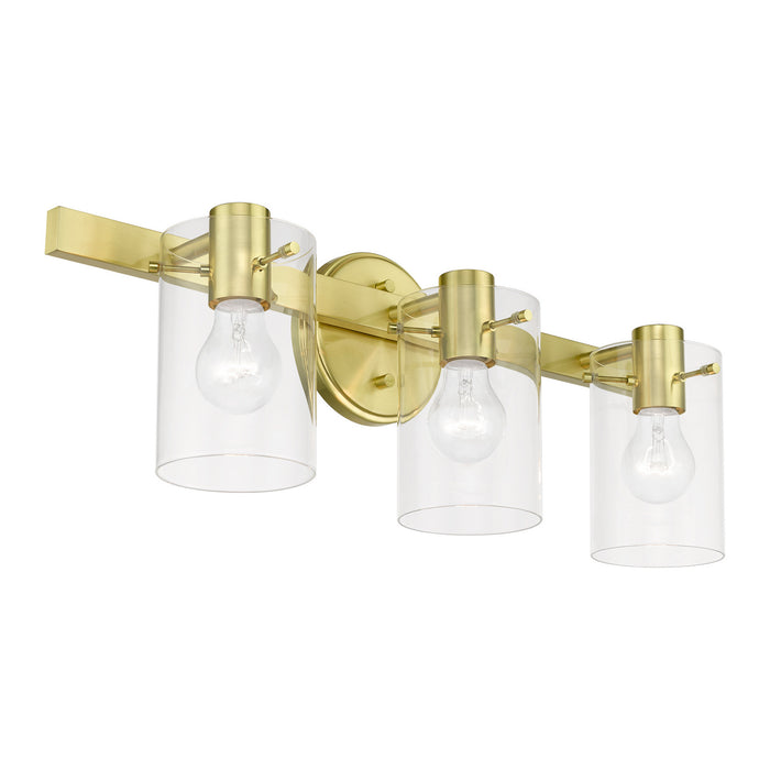 Livex Lighting 17233-12 Three Light Vanity Sconce, Satin Brass