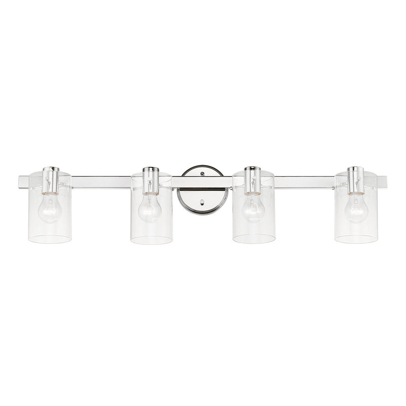 Livex Lighting 17234-05 Four Light Vanity Sconce, Polished Chrome
