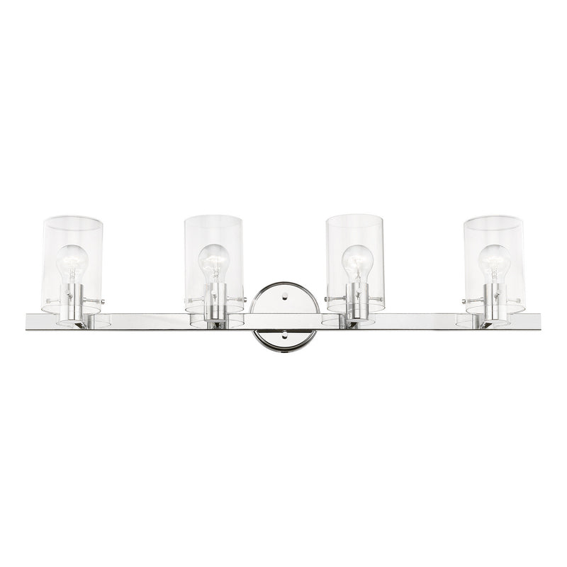 Livex Lighting 17234-05 Four Light Vanity Sconce, Polished Chrome