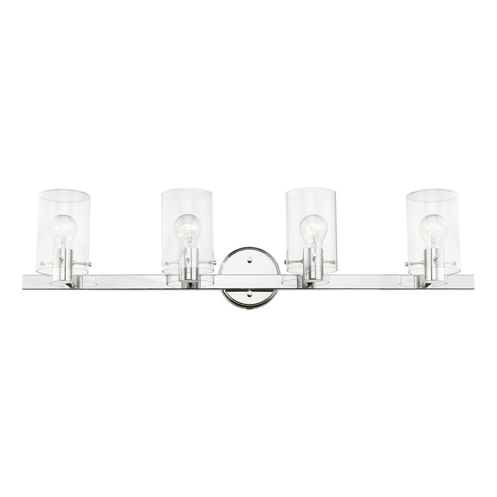 Livex Lighting 17234-05 Four Light Vanity Sconce, Polished Chrome