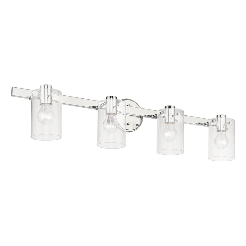 Livex Lighting 17234-05 Four Light Vanity Sconce, Polished Chrome