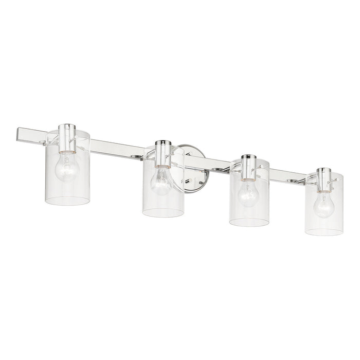 Livex Lighting 17234-05 Four Light Vanity Sconce, Polished Chrome