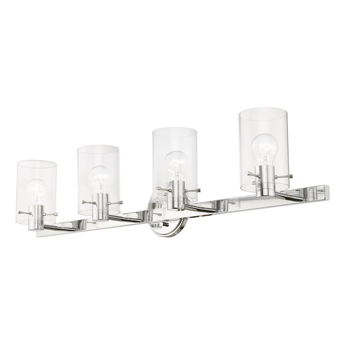 Livex Lighting 17234-05 Four Light Vanity Sconce, Polished Chrome