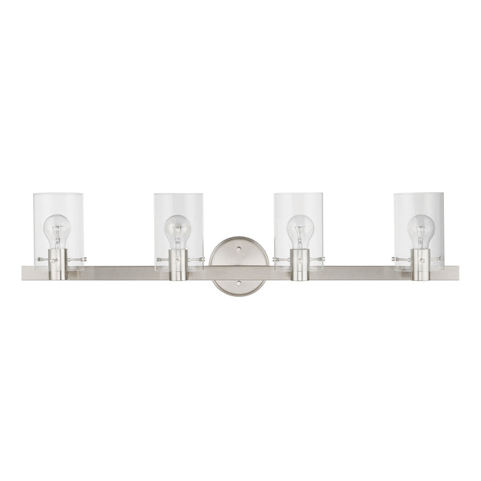 Livex Lighting 17234-91 Four Light Vanity Sconce, Brushed Nickel
