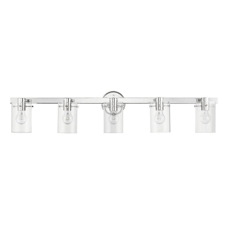 Livex Lighting 17235-05 Five Light Vanity Sconce, Polished Chrome