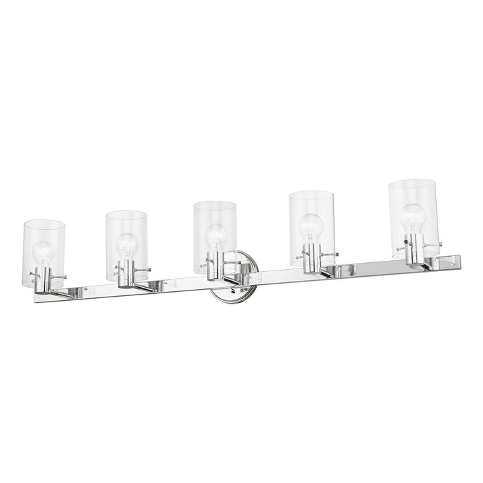 Livex Lighting 17235-05 Five Light Vanity Sconce, Polished Chrome