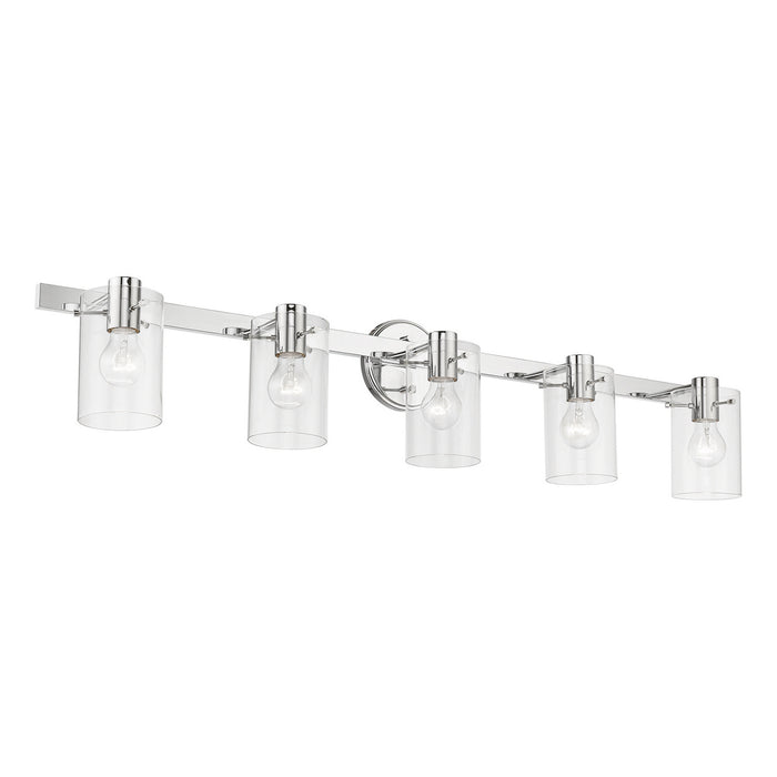 Livex Lighting 17235-05 Five Light Vanity Sconce, Polished Chrome