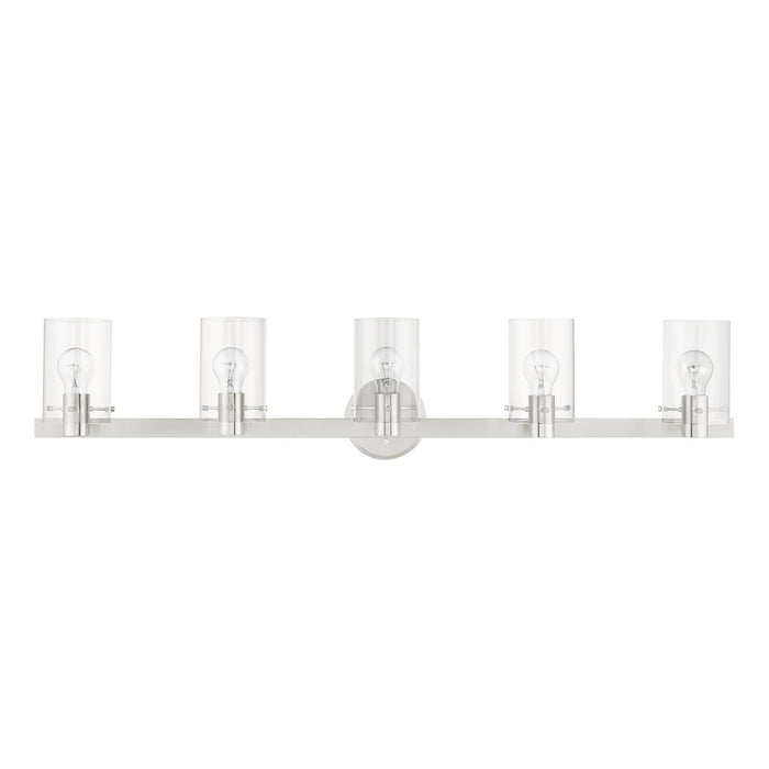 Livex Lighting 17235-91 Five Light Vanity Sconce, Brushed Nickel