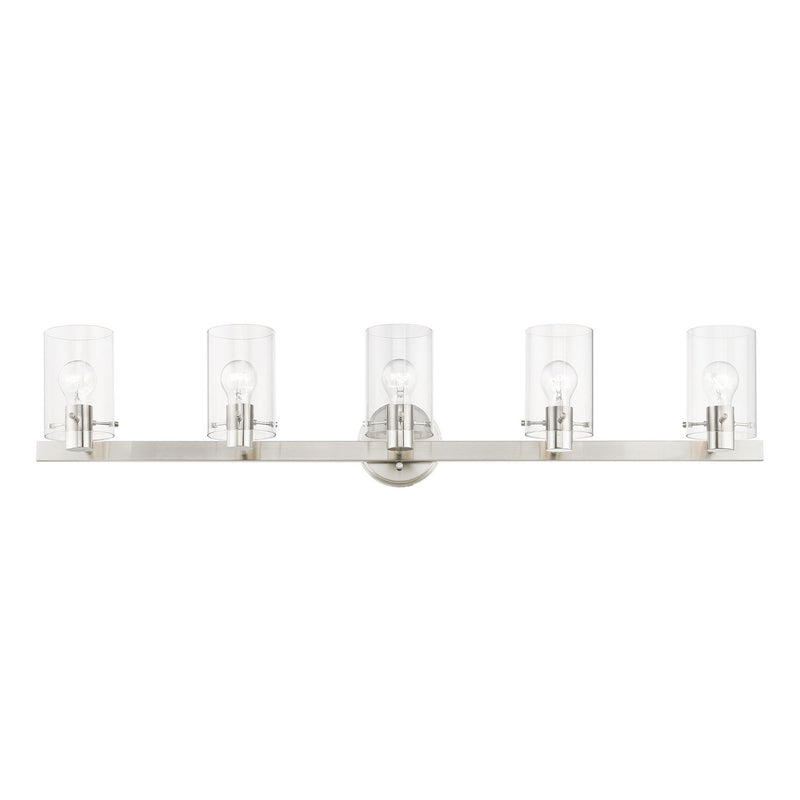 Livex Lighting 17235-91 Five Light Vanity Sconce, Brushed Nickel