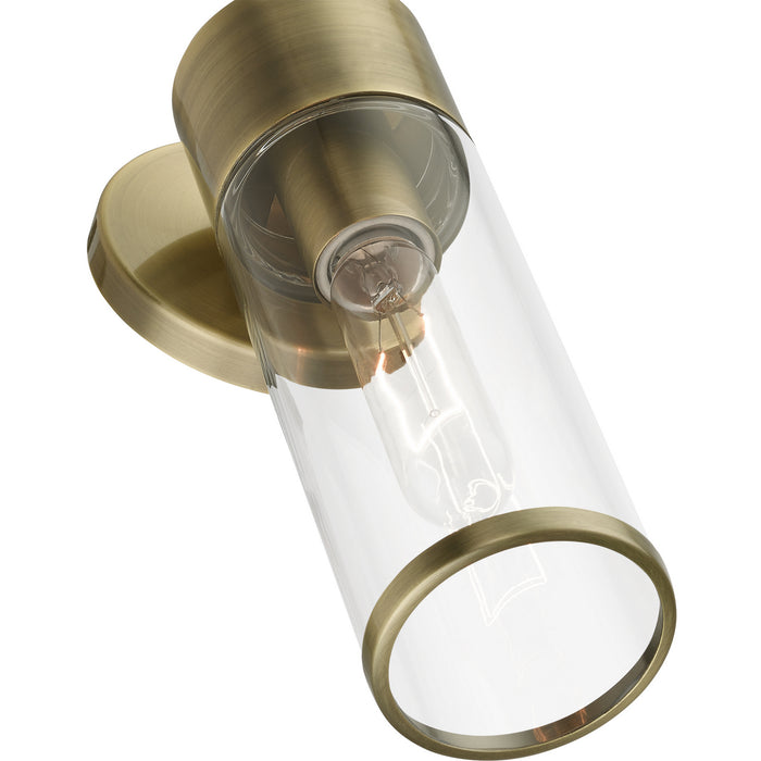 Livex Lighting 17281-01 One Light Wall Sconce, Antique Brass