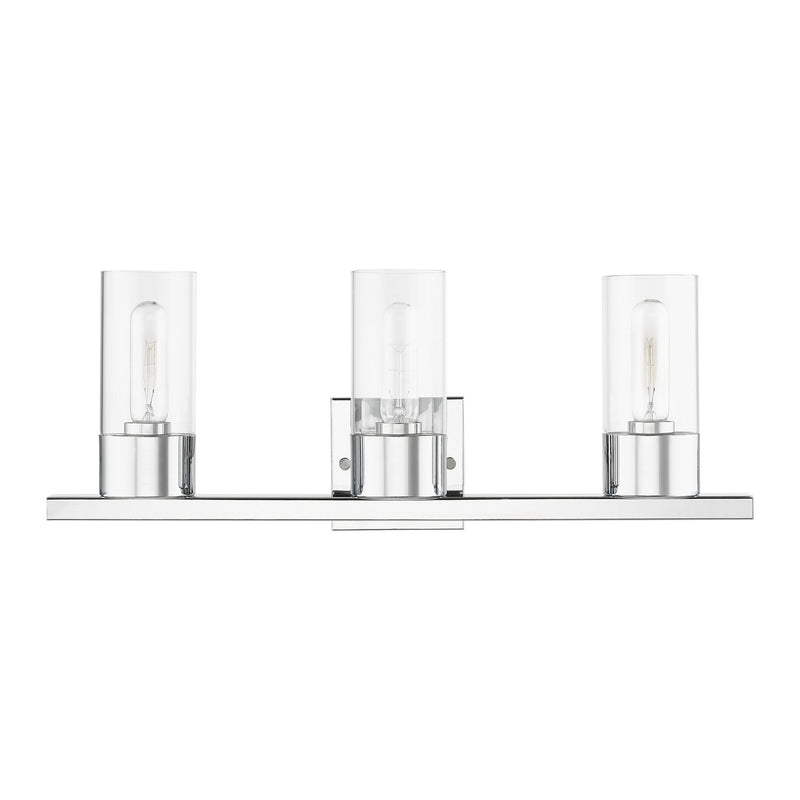 Livex Lighting 17313-05 Three Light Vanity Sconce, Polished Chrome