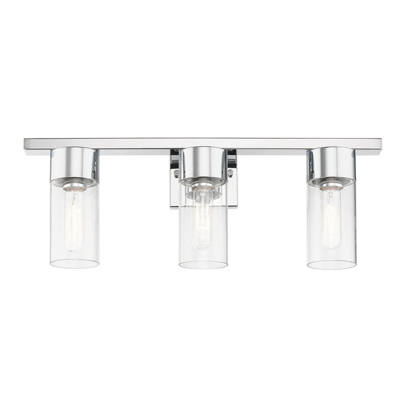 Livex Lighting 17313-05 Three Light Vanity Sconce, Polished Chrome