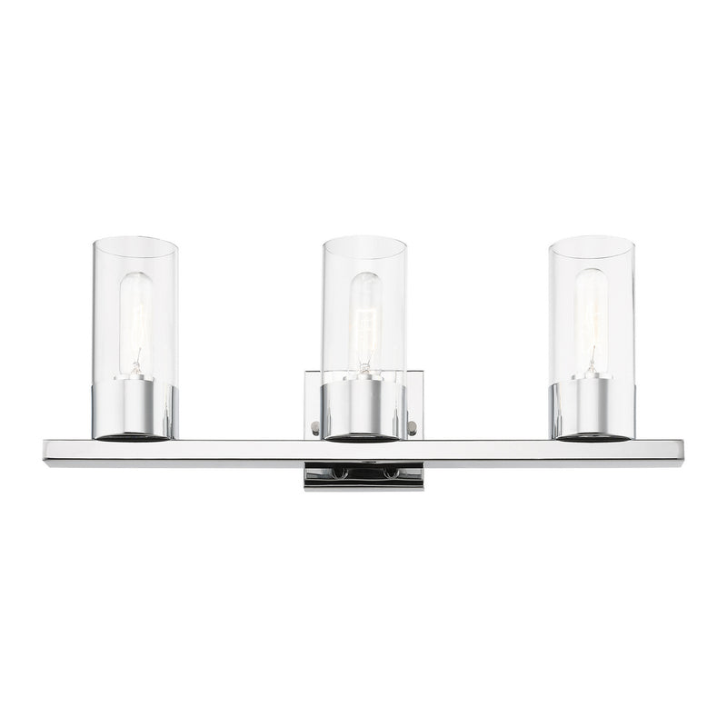 Livex Lighting 17313-05 Three Light Vanity Sconce, Polished Chrome