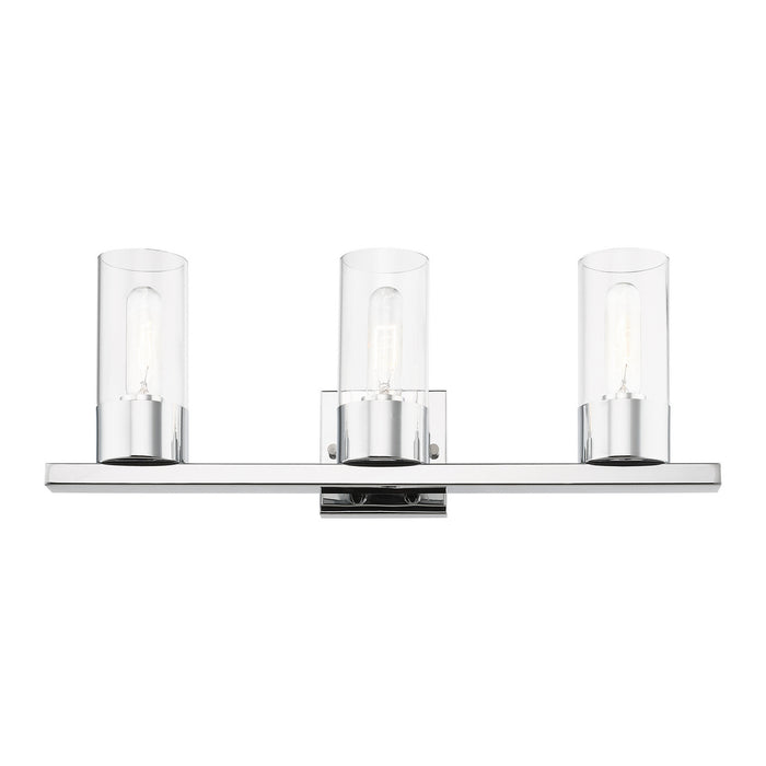 Livex Lighting 17313-05 Three Light Vanity Sconce, Polished Chrome