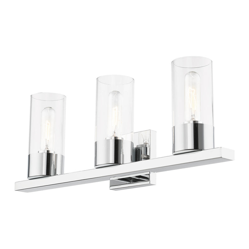 Livex Lighting 17313-05 Three Light Vanity Sconce, Polished Chrome
