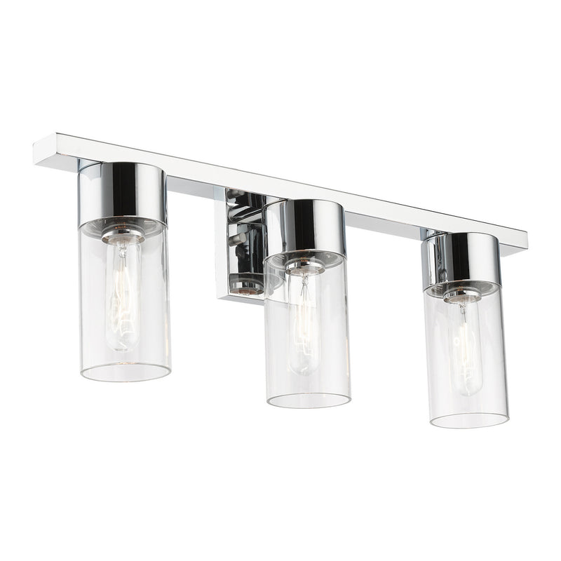Livex Lighting 17313-05 Three Light Vanity Sconce, Polished Chrome