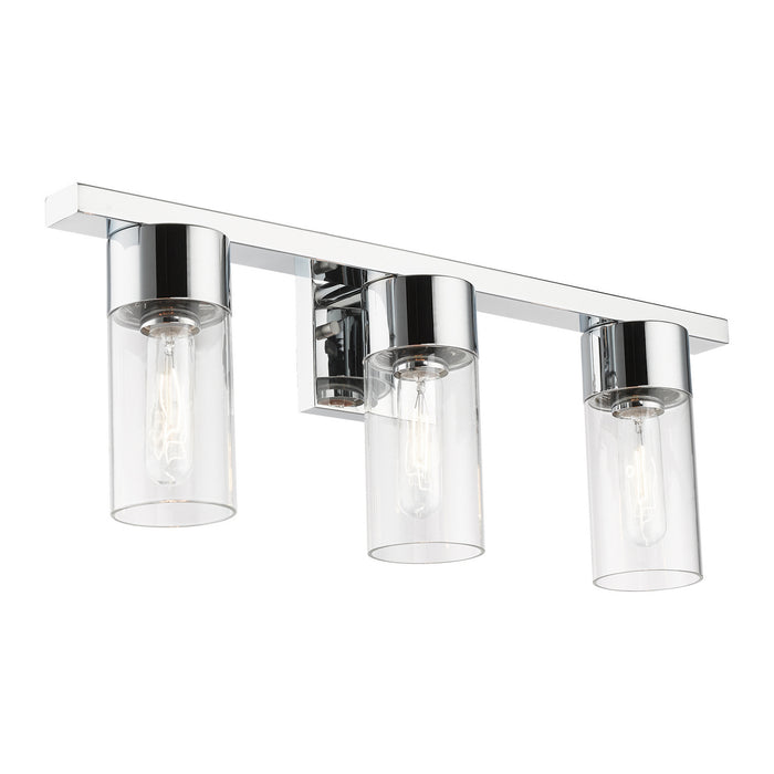 Livex Lighting 17313-05 Three Light Vanity Sconce, Polished Chrome
