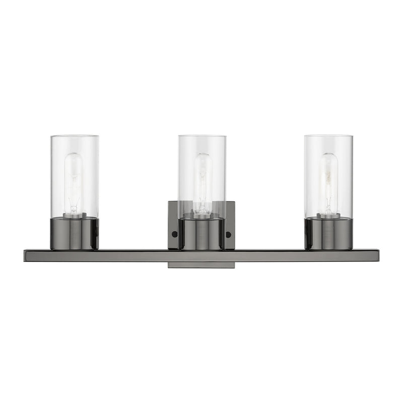 Livex Lighting 17313-46 Three Light Vanity Sconce, Black Chrome