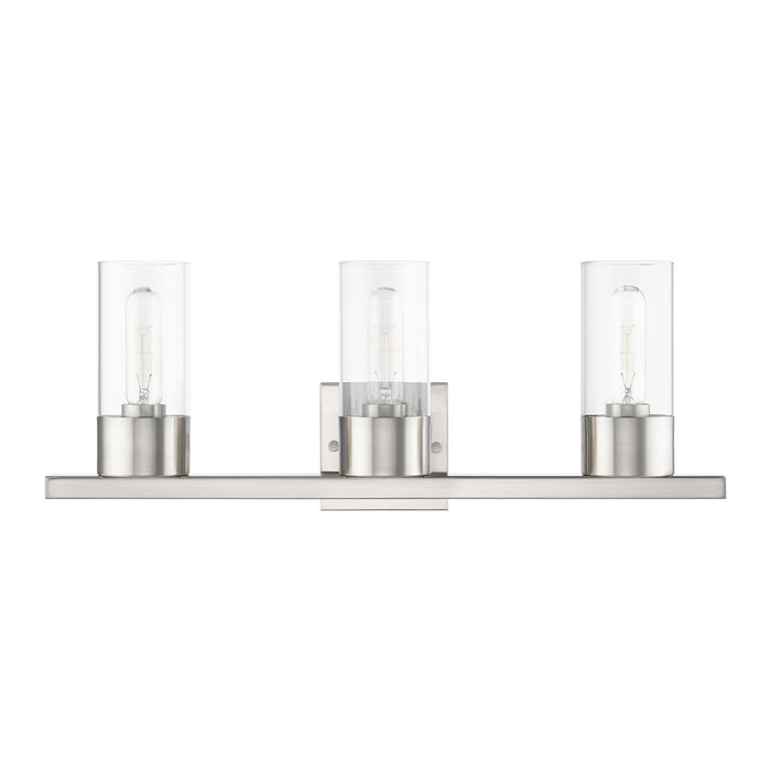 Livex Lighting 17313-91 Three Light Vanity Sconce, Brushed Nickel