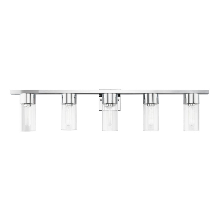 Livex Lighting 17315-05 Five Light Vanity Sconce, Polished Chrome