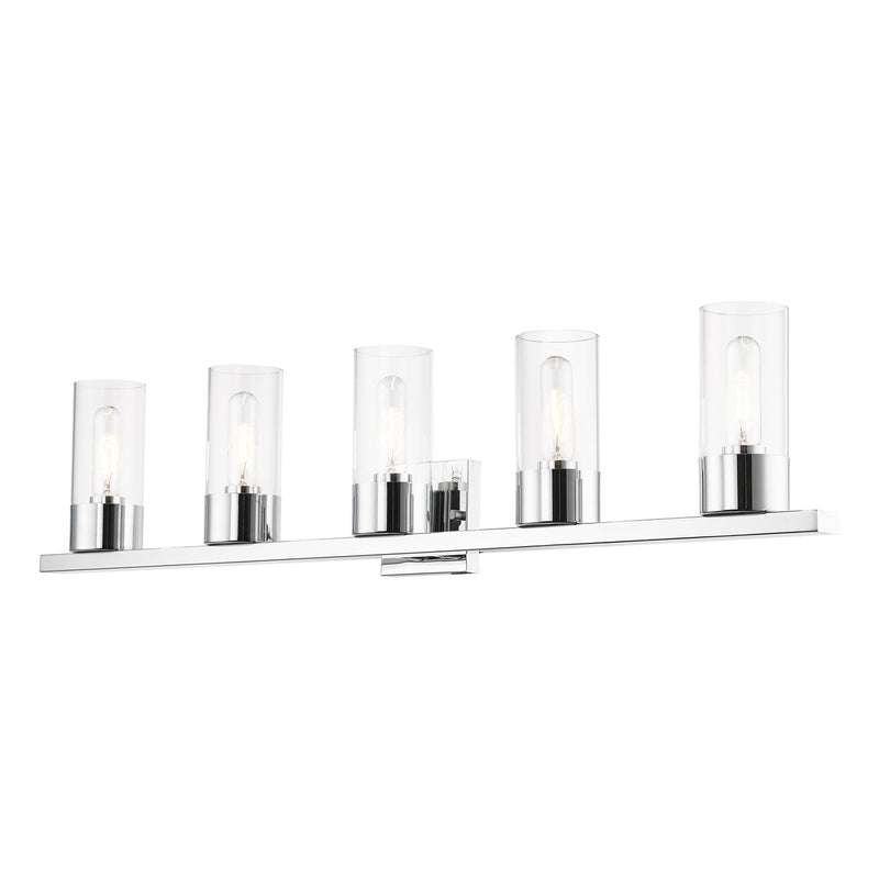 Livex Lighting 17315-05 Five Light Vanity Sconce, Polished Chrome