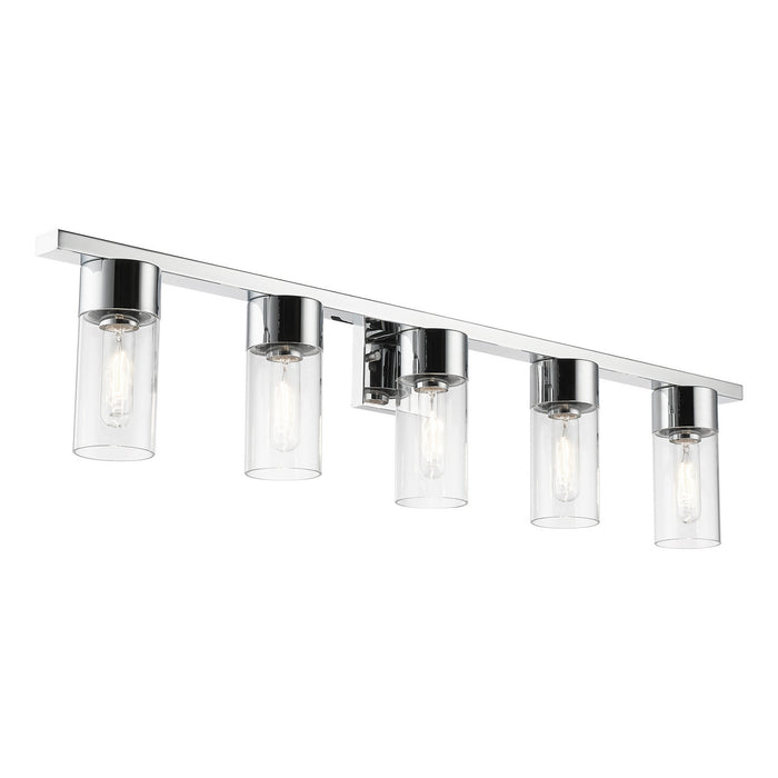 Livex Lighting 17315-05 Five Light Vanity Sconce, Polished Chrome