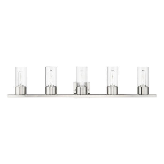 Livex Lighting 17315-91 Five Light Vanity Sconce, Brushed Nickel