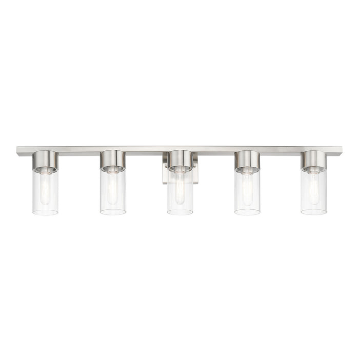Livex Lighting 17315-91 Five Light Vanity Sconce, Brushed Nickel