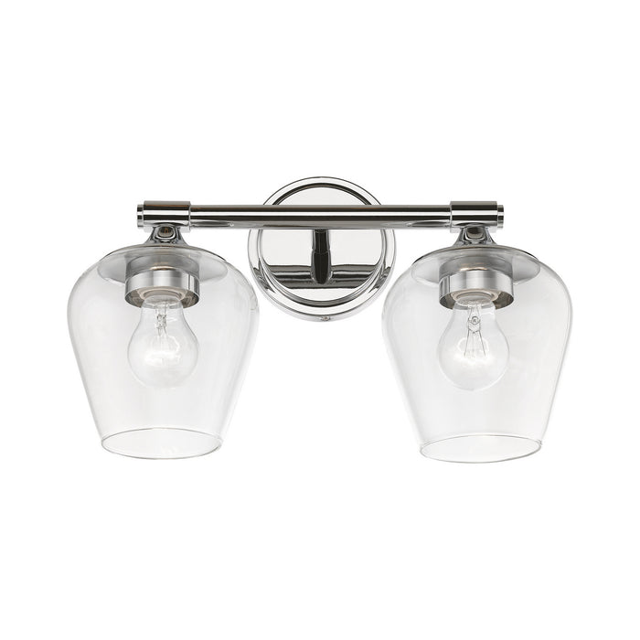 Livex Lighting 17472-05 Two Light Vanity Sconce, Polished Chrome