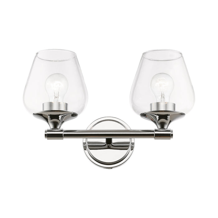 Livex Lighting 17472-05 Two Light Vanity Sconce, Polished Chrome