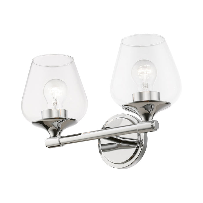 Livex Lighting 17472-05 Two Light Vanity Sconce, Polished Chrome