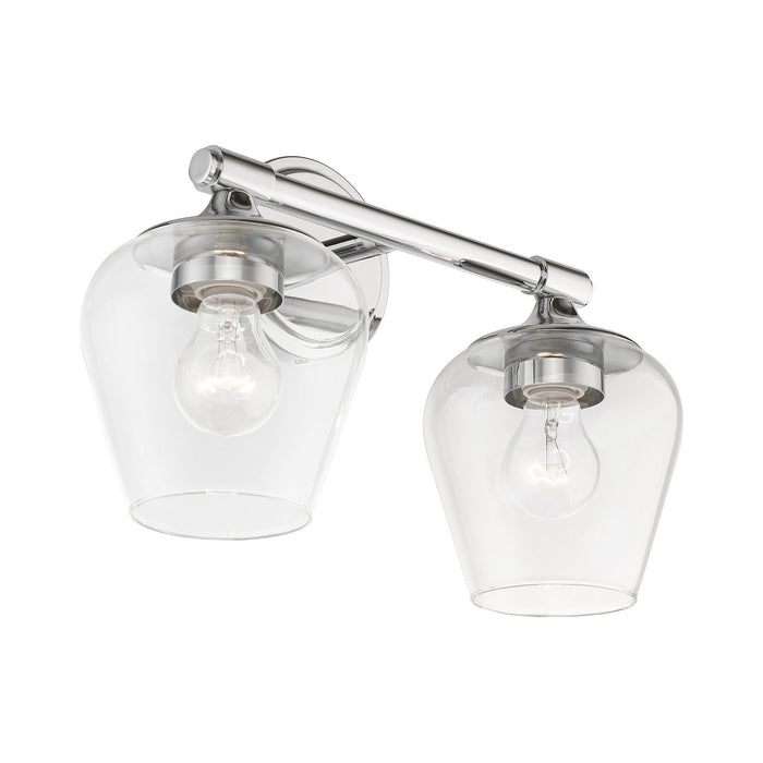 Livex Lighting 17472-05 Two Light Vanity Sconce, Polished Chrome