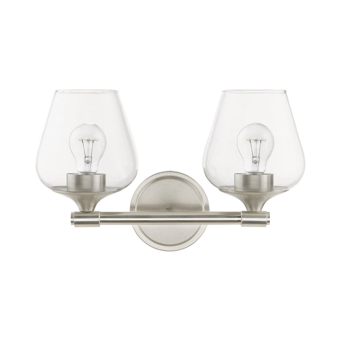 Livex Lighting 17472-91 Two Light Vanity Sconce, Brushed Nickel