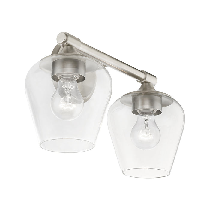 Livex Lighting 17472-91 Two Light Vanity Sconce, Brushed Nickel