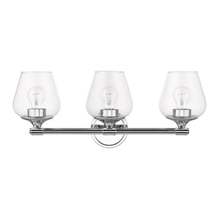 Livex Lighting 17473-05 Three Light Vanity Sconce, Polished Chrome
