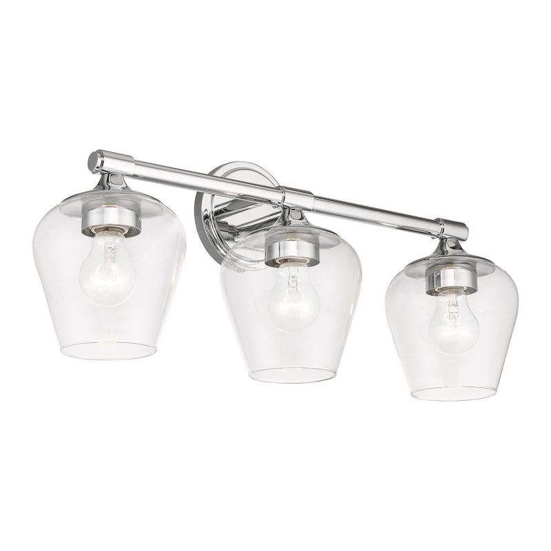 Livex Lighting 17473-05 Three Light Vanity Sconce, Polished Chrome