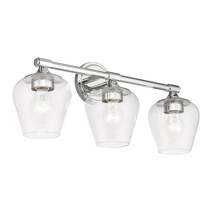 Livex Lighting 17473-05 Three Light Vanity Sconce, Polished Chrome