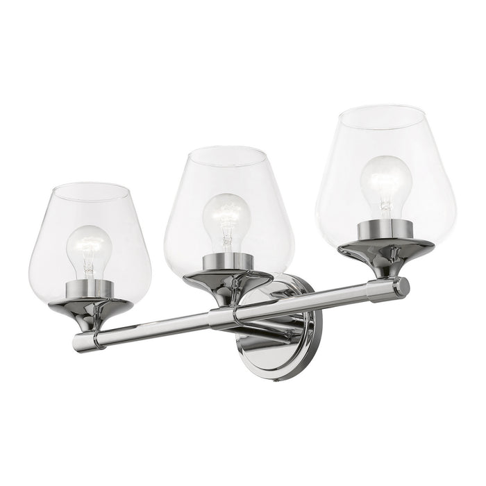 Livex Lighting 17473-05 Three Light Vanity Sconce, Polished Chrome