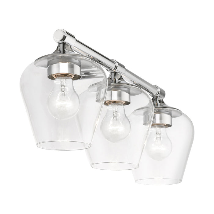 Livex Lighting 17473-05 Three Light Vanity Sconce, Polished Chrome