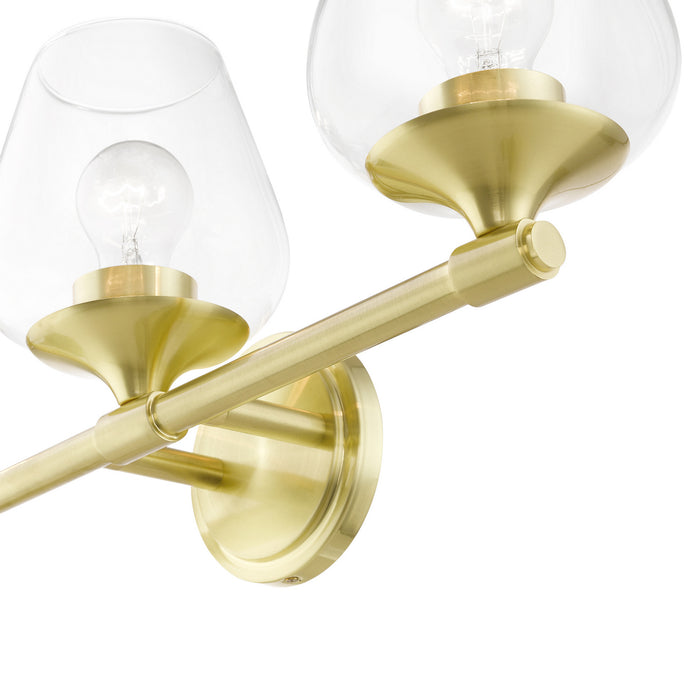 Livex Lighting 17473-12 Three Light Vanity Sconce, Satin Brass