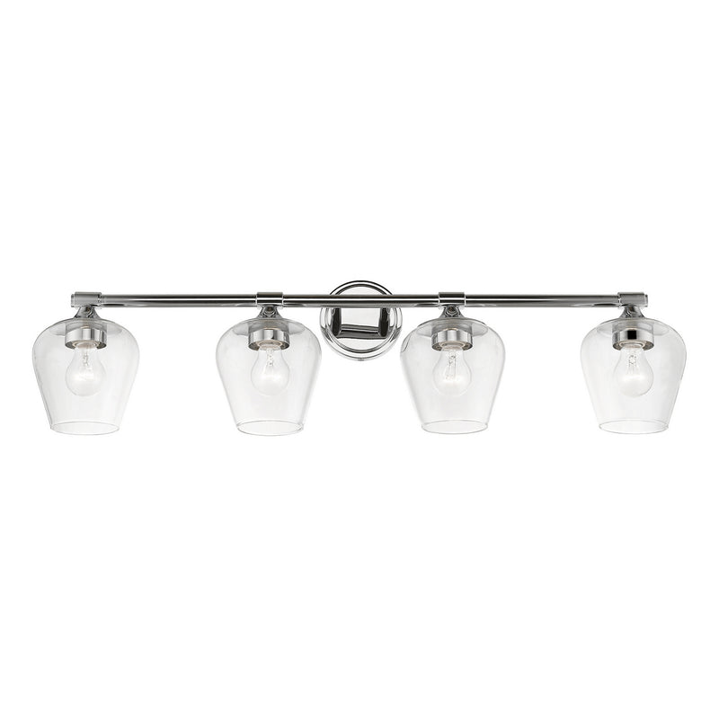 Livex Lighting 17474-05 Four Light Vanity Sconce, Polished Chrome