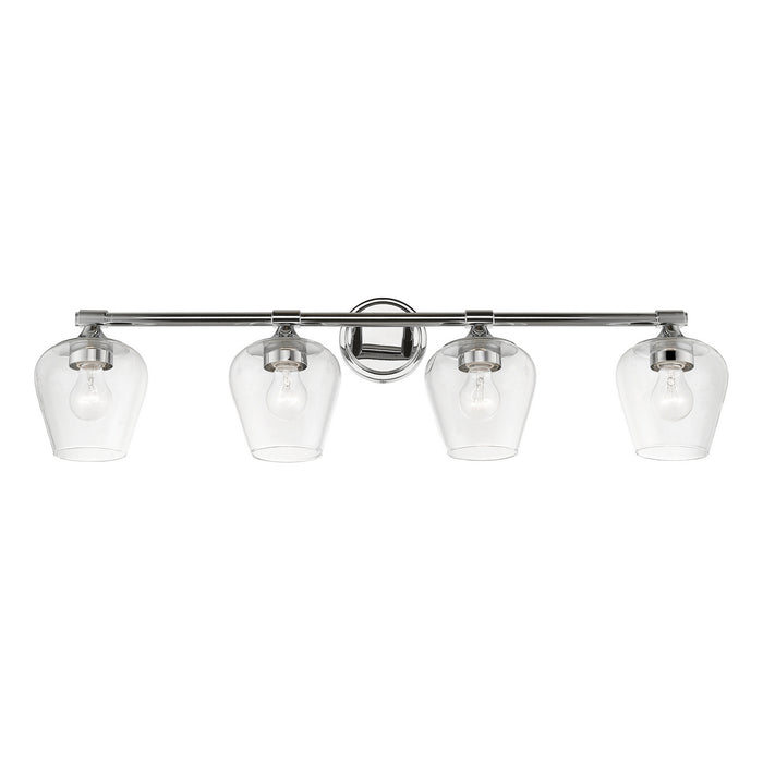 Livex Lighting 17474-05 Four Light Vanity Sconce, Polished Chrome