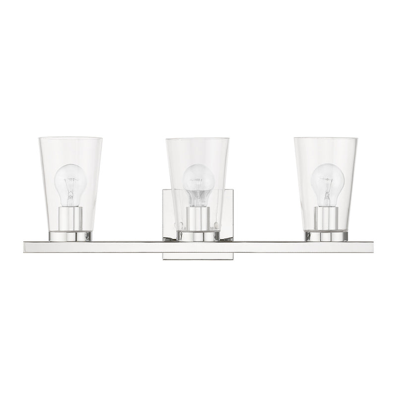 Livex Lighting 17623-05 Three Light Vanity Sconce, Polished Chrome