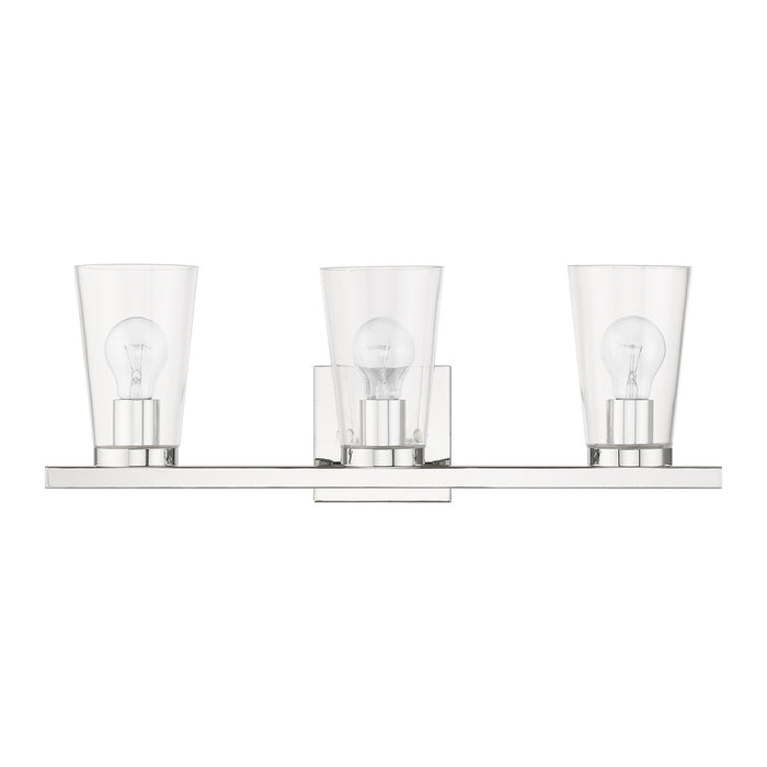 Livex Lighting 17623-05 Three Light Vanity Sconce, Polished Chrome