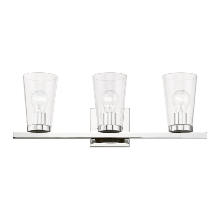 Livex Lighting 17623-05 Three Light Vanity Sconce, Polished Chrome